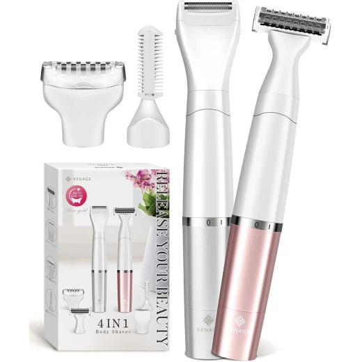 Rose Gold Vio Electric Shaver, Electric, Small, Women's, Men's, USB, Rechargeable, Full Body, Eyebrows
