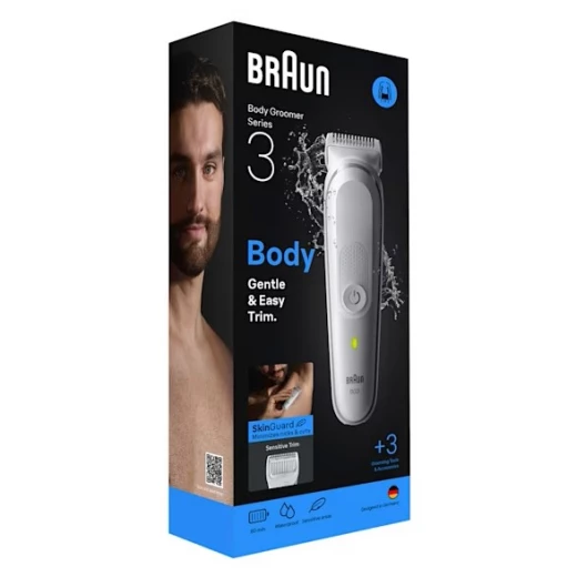 Braun Series 3 Body & Face Groomer Trimmer 2 Combs Cleaning Brush - Braun - Image 8
