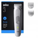Braun Series 3 Body & Face Groomer Trimmer 2 Combs Cleaning Brush - Braun