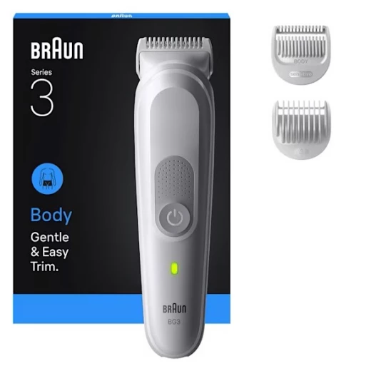 Braun Series 3 Body & Face Groomer Trimmer 2 Combs Cleaning Brush Braun Series 3 Body & Face Groomer Trimmer 2 Combs Cleaning Brush