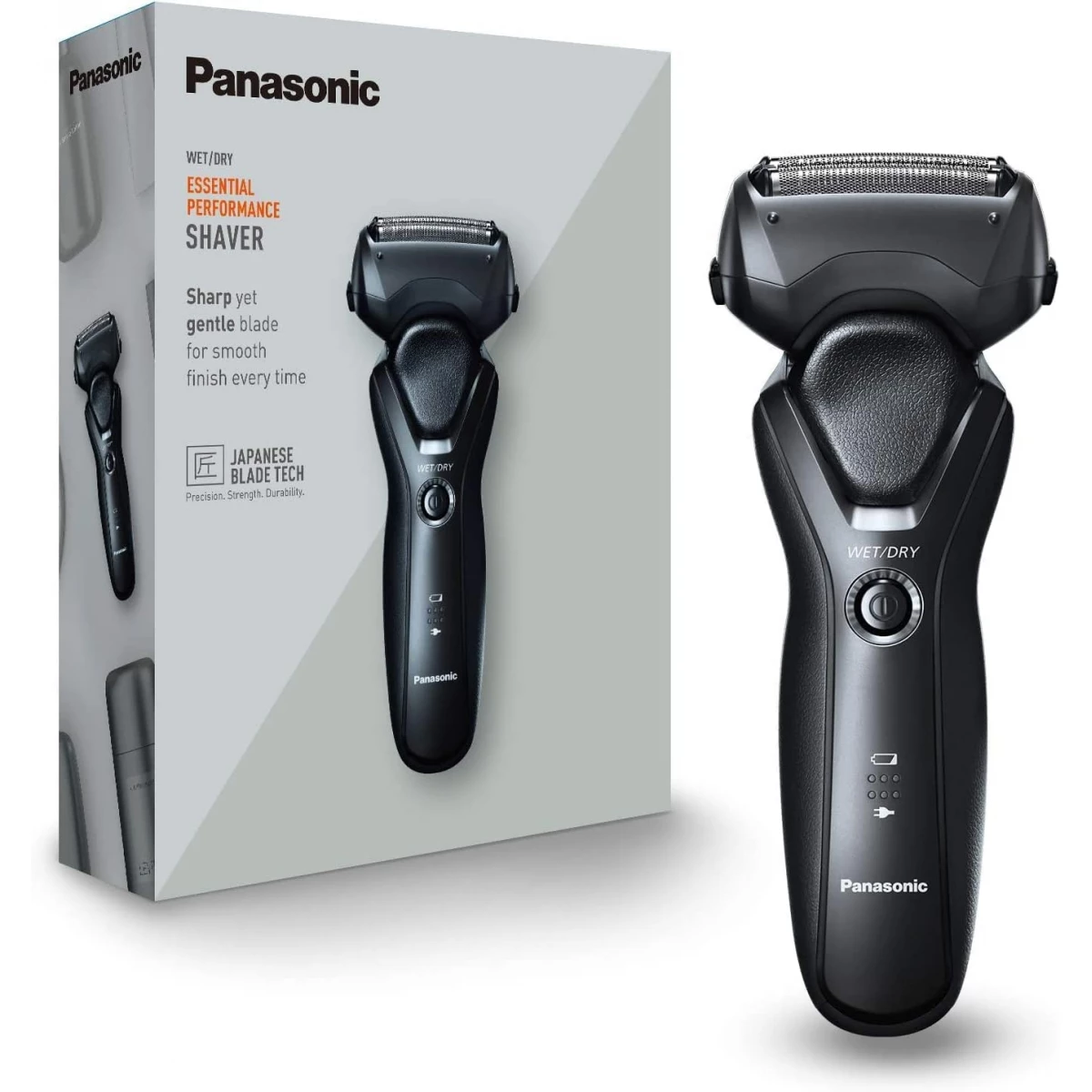 Panasonic Wet and Dry Rechargeable Electric 3-Blade Shaver for Men