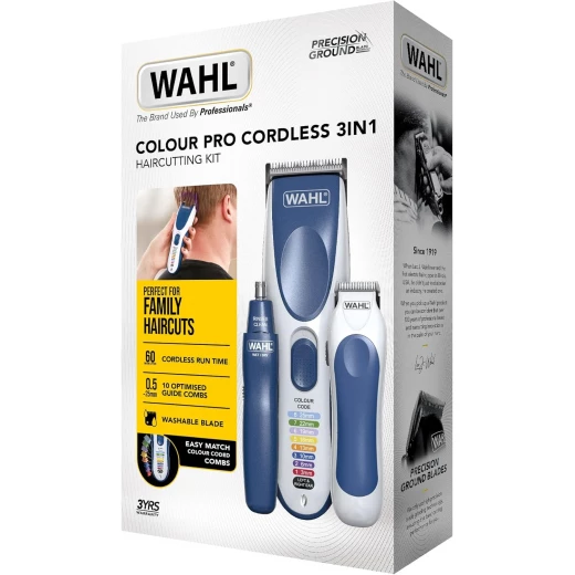 Wahl Colour Pro Cordless 3-in-1 Hair Cutting Kit, Rechargeable Hair Clipper - Wahl - Image 2
