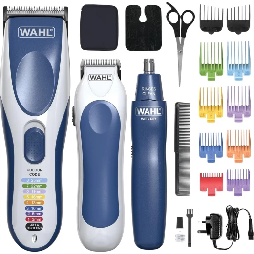 Wahl Colour Pro Cordless 3-in-1 Hair Cutting Kit, Rechargeable Hair Clipper Wahl Colour Pro Cordless 3-in-1 Hair Cutting Kit, Rechargeable Hair Clipper