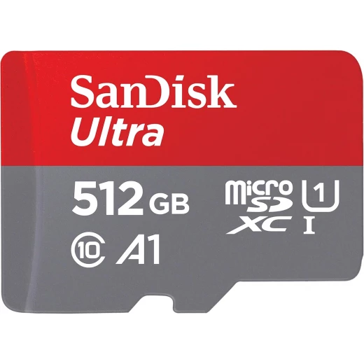 بطاقة MicroSDXC Ultra سعة 512 جيجابايت بسعة 150 ميجابايت فقط - بطاقة SD ذات سعة ممتدة (MicroSDHC) من سانديسك بطاقة MicroSDXC Ultra سعة 512 جيجابايت بسعة 150 ميجابايت فقط - بطاقة SD ذات سعة ممتدة (MicroSDHC) من سانديسك
