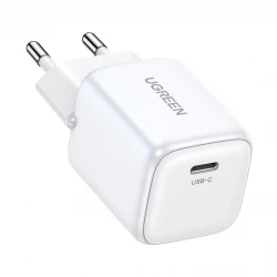 Charger gaN 20W USB-C network cable Ugreen Nexode mini CD318 - white