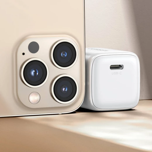 شاحن GaN بقدرة 20 واط مع كابل شبكة USB-C من يو جرين، موديل Nexode Mini CD318 - أبيض - يوجرين - Image 4