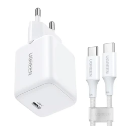UGREEN 30W USB-C GaN Fast Charger / X513 with typce C cable 1 m