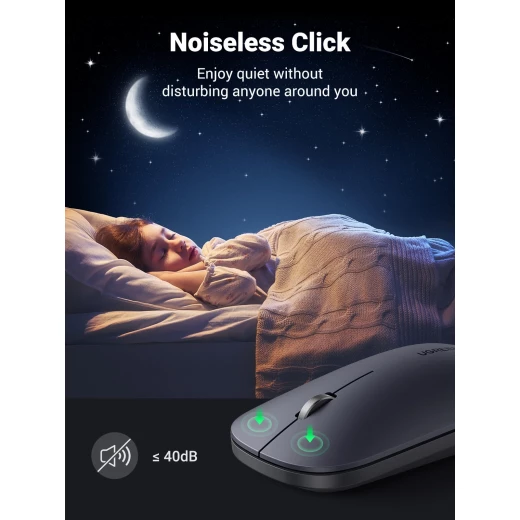 UGREEN Wireless Mouse for Laptop, Ultra-Slim Silent Mouse with USB Receiver - Ugreen - Image 6