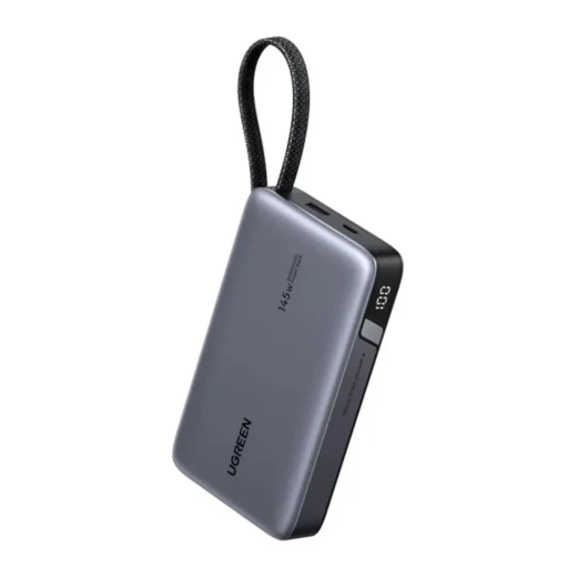 UGREEN Nexode 20000mAh 145W Power Bank with Built In Cable Grey Fast Charging Portable Battery Pack - Ugreen - Image 3