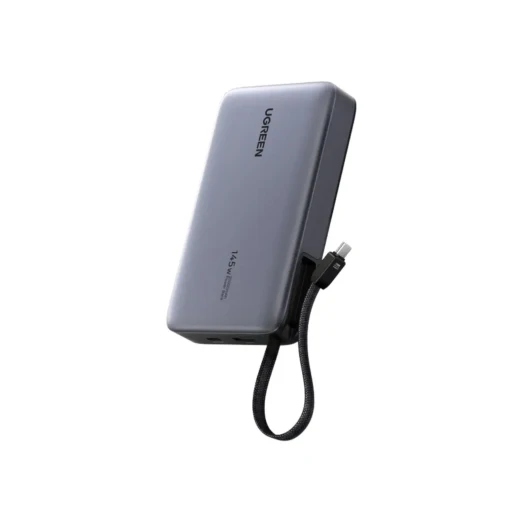 UGREEN Nexode 20000mAh 145W Power Bank with Built In Cable Grey Fast Charging Portable Battery Pack - Ugreen - Image 4
