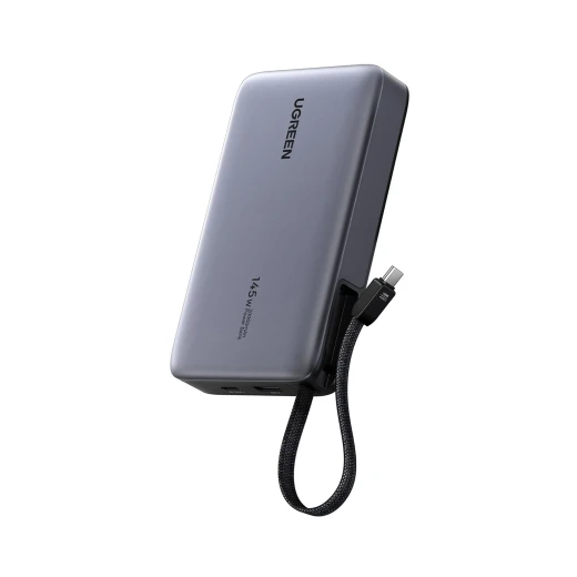 UGREEN Nexode 20000mAh 145W Power Bank with Built In Cable Grey Fast Charging Portable Battery Pack - Ugreen - Image 8