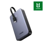 بوربانك من يوجرين حجم 10000 ملي امبير قدره 20 واط شحن سري مع كيبل شحن مدمج تايب سي - يوجرين