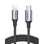كابل USB-C Lightning، معتمد من MFi، متوافق مع PD، 2 متر (2 متر)، شحن سريع، كابل Lightning مضفر من النايلون من يوجرين - يوجرين