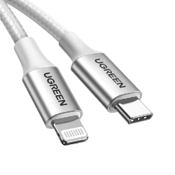 Ugreen USB-C to Lightning Cable Braided 2m - Silver