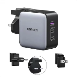 Ugreen Nexode wall charger, 2x USB-C + USB, 65W