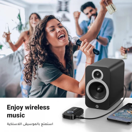 UGREEN Bluetooth Adapter 5.4 for Car, Bluetooth Receiver 3.5mm Jack with Built-in Microphone - Ugreen - Image 2
