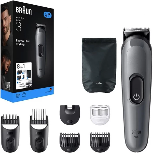 Braun All-in-One Series 3 AIO 3540, 8-in-1 Grooming Kit, Ultra Sharp Blade Braun All-in-One Series 3 AIO 3540, 8-in-1 Grooming Kit, Ultra Sharp Blade