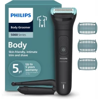 Philips Body Groomer 5000 Series - Trimmer for Men with Triple Protect Shave System, Intimate Trim & Shave