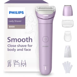 Philips Lady Shaver 8000 Series Cordless Shaver for Wet and Dry Skin - 3-Blade Shaving System