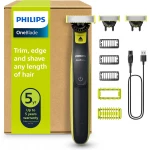 Philips OneBlade 360 Hybrid Face + Body, Electric Shaver, Beard Trimmer and Body Groomer - Philips