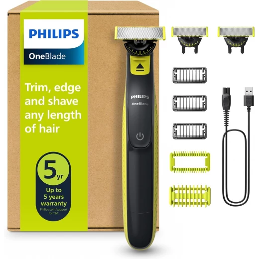Philips OneBlade 360 Hybrid Face + Body, Electric Shaver, Beard Trimmer and Body Groomer Philips OneBlade 360 Hybrid Face + Body, Electric Shaver, Beard Trimmer and Body Groomer