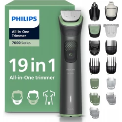 Philips Multigroom 7000 Series All-in-One 19-Piece Trimmer, Shaver and Clipper for Face, Head & Body