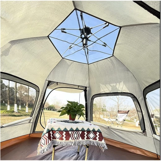 Tactical, Automatic tent, Silver and Brown color, Size 280/240/160 - Tactical - Image 5
