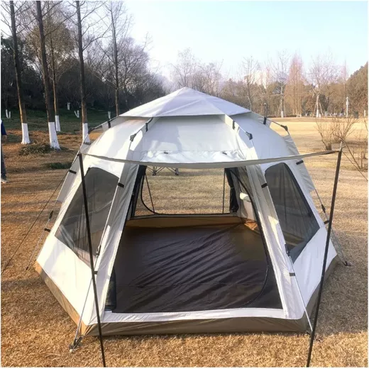 Tactical, Automatic tent, Silver and Brown color, Size 280/240/160 - Tactical - Image 2