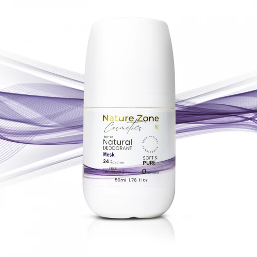 Nature Zone Musk Smell Natural Deodorant Roll-On With Vitamins E,C | Natural Ingredients, Free Aluminum, Alcohol, Plastic, Cruelty, Vegan, Paraben | Long-lasting Odor Protection For Women & Men & Kids - nature zone - Image 2