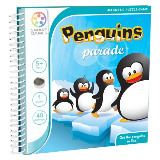 SmartGames Penguins Parade Magnetic Travel Game with 48 Challenges for Ages 5+ - SmartGames - Image 3