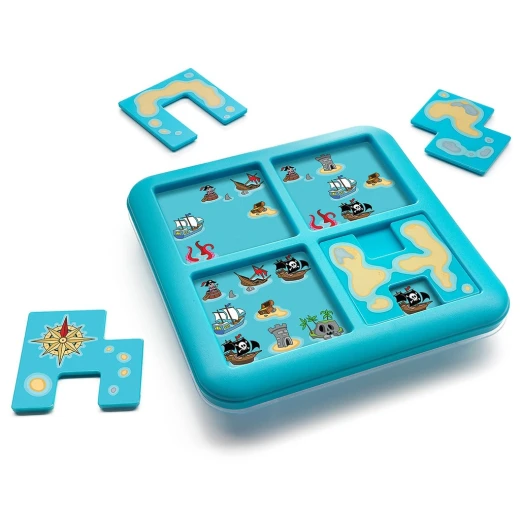 SmartGames Pirates Jr Hide and Seek Single Player Skill Building Travel Game with 60 Challenges for Ages 6 to Adult SmartGames Pirates Jr Hide and Seek Single Player Skill Building Travel Game with 60 Challenges for Ages 6 to Adult