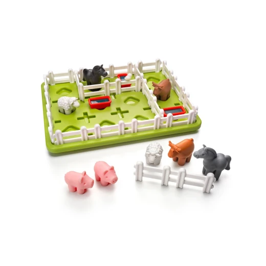 SmartGames Smart Farmer Board Game a Fun STEM Focused Cognitive Skill Building Brain Game and Puzzle Game with 60 challenges for Ages 4 and Up SmartGames Smart Farmer Board Game a Fun STEM Focused Cognitive Skill Building Brain Game and Puzzle Game with 60 challenges for Ages 4 and Up