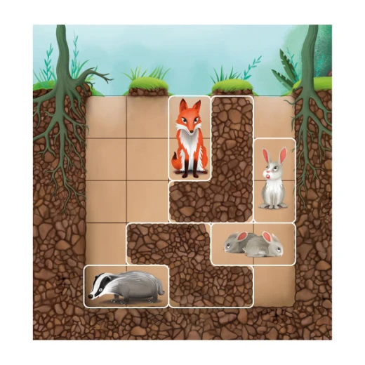 SmartGames Down the Rabbit Hole Magnetic Travel Game with 48 Challenges for Ages 5+ - SmartGames - Image 4