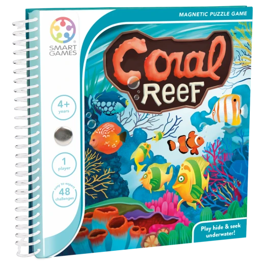 SmartGames Coral Reef Magnetic Travel Game with 48 Challenges for Ages 4+ SmartGames Coral Reef Magnetic Travel Game with 48 Challenges for Ages 4+