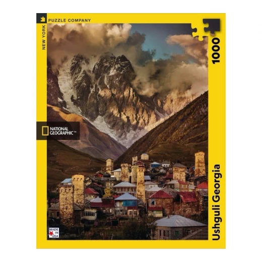 New York National Geographic Puzzle 1000 Pieces Ushguli Georgia - New York Puzzle Company - Image 3