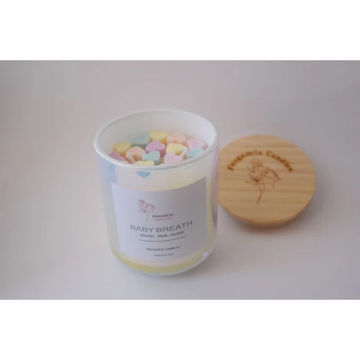 Fragancia, BABY BREATH Candle, XL size , 430 ml Fragancia, BABY BREATH Candle, XL size , 430 ml
