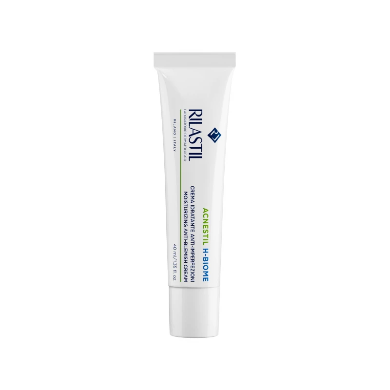 كريم ريلاستيل أكنستيل إتش بايوم مضاد لعيوب البشرة 40 مل، يساعد على تقليل الحبوب وتنقية البشرة، تركيبة خفيفة سريعة الامتصاص، يوازن إفراز الدهون ويحسن مظهر البشرة، مناسب للبشرة الدهنية والمختلطة - ريلاستيل