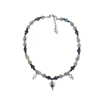 Blue themed handmade necklace - Angel