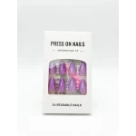 Mauve Almond Press-On Nails Kit (24 Pcs)