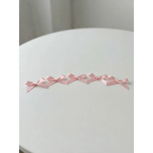 ​Chic Pink Bow Hair Clips Set – 5 Pieces - Image 2