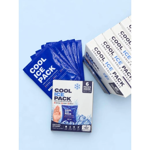 Cool Ice Pack 60 Pack 200ml Reusable Cold Gel Freezer Packs for Lunch Boxes Food Drinks Medical Storage Long Lasting Cooling - Al Fahed - Image 3