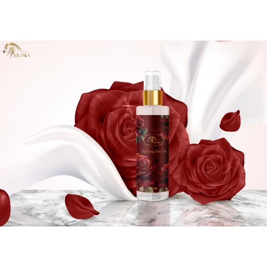 عطر الجسم المخملي من المهرة 200 مل للنساء: عطر الورد والحلويات طويل الأمد - المهرة - Image 4