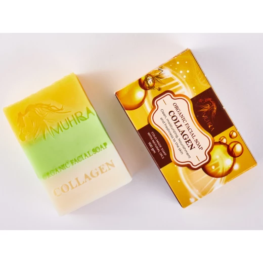Almuhra Collagen Soap Special for Face with Creamy Texture 100g Almuhra Collagen Soap Special for Face with Creamy Texture 100g