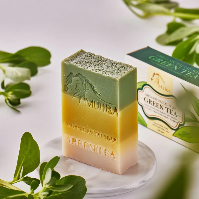 AlMuhra Special Green Tea Soap for Face 100g - almuhra