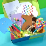 Wenzo Craft Box Pony Design For Boys Contains 8 Activities Rainbow Colors - wenzo craft box