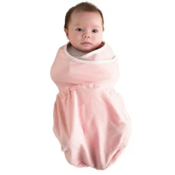 Ergobaby Baby Swaddler, One Size for Infants Weighing 2.5–7 kg, Ergonomic Design Helps Reduce Startle-Related Wake-Ups While Allowing Natural Hip and Leg Movement, Made with Soft, Breathable Fabric for Comfortable Everyday Swaddling and Rest