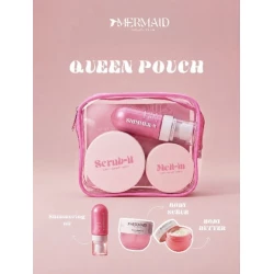 Mermaid Queen Ponch Pink Gift Set of Scrub, Butter and Glowing Pink Body Oil