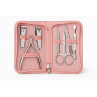 Includes complete tools for nail care. Ideal for trimming, cleaning, and shaping nails. Made of durable, easy-to-clean metal tools. Comes in a compact and organized case. Suitable for personal use and travel.