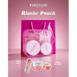 Mermaid Blushe Ponch Gift Set of Foaming Scrub, Butter and Body Mist