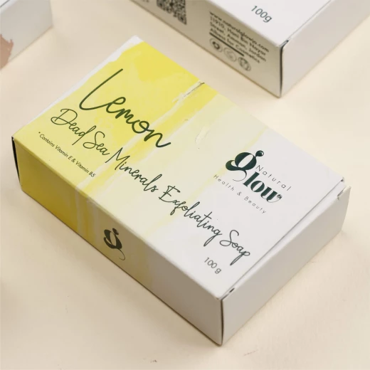 Natural Glow Lemon Soap with Dead Sea Minerals – Brightening & Deep Cleansing Exfoliating Soap Soap Bar 100G - natural glow - Image 2